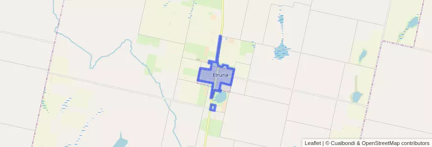 Mapa de ubicacion de Municipio de Etruria.
