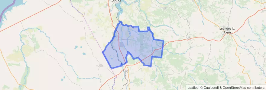 Mapa de ubicacion de Municipio de Fachinal.