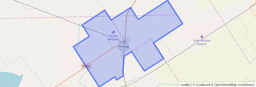 Mapa de ubicacion de Municipio de Firmat.
