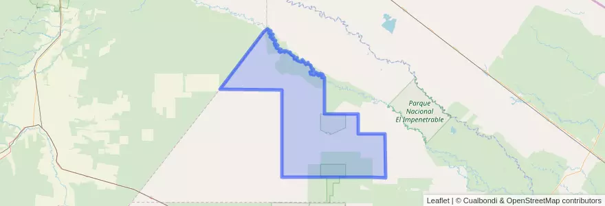 Mapa de ubicacion de Municipio de Fuerte Esperanza.