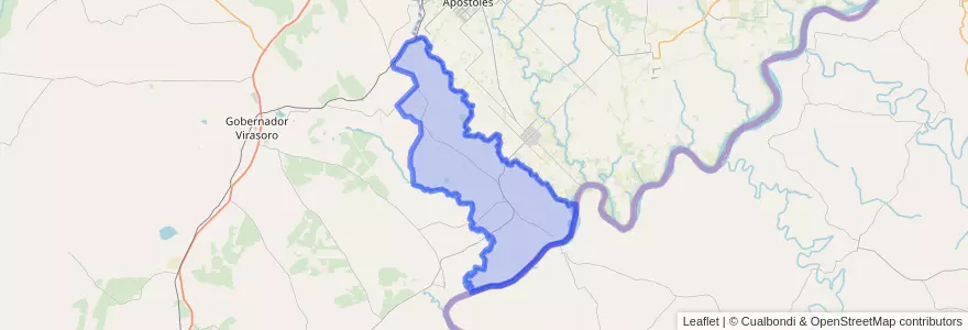 Mapa de ubicacion de Municipio de Garruchos.