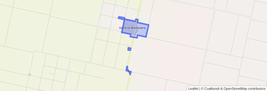 Mapa de ubicacion de Municipio de General Baldissera.