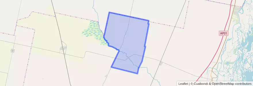 Mapa de ubicacion de Municipio de Gessler.