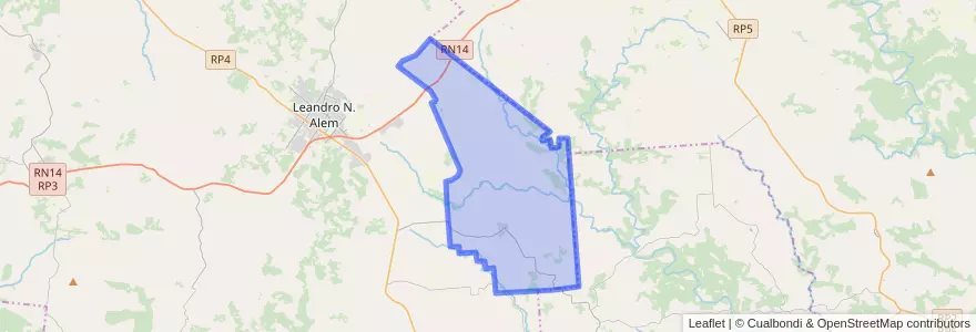Mapa de ubicacion de Municipio de Gobernador López.