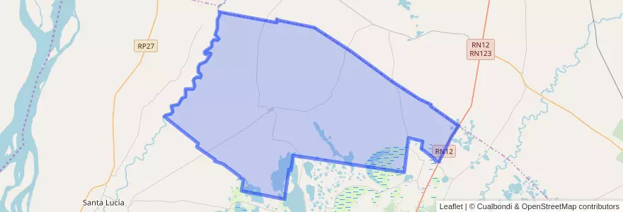 Mapa de ubicacion de Municipio de Gobernador Martínez.