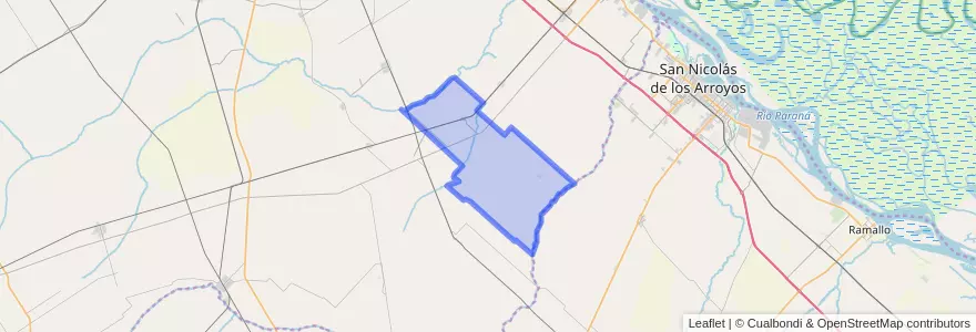 Mapa de ubicacion de Municipio de Godoy.