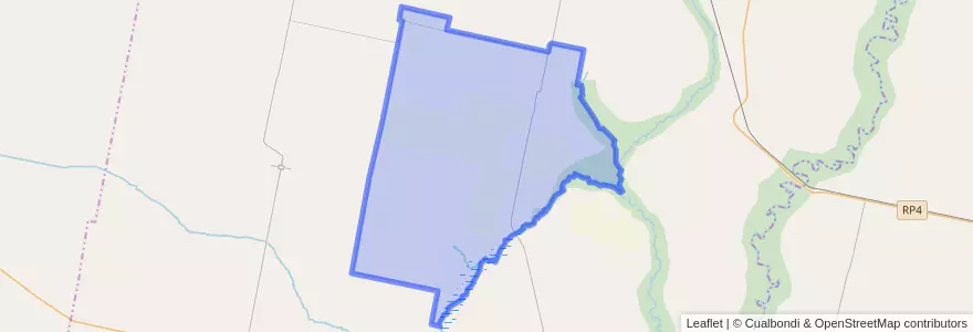 Mapa de ubicacion de Municipio de Grutly.