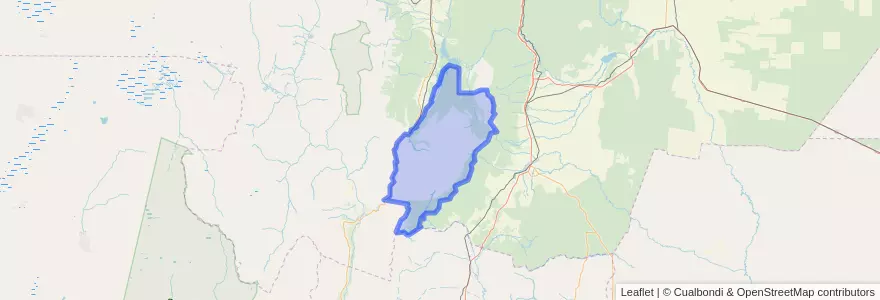 Mapa de ubicacion de Municipio de Guachipas.