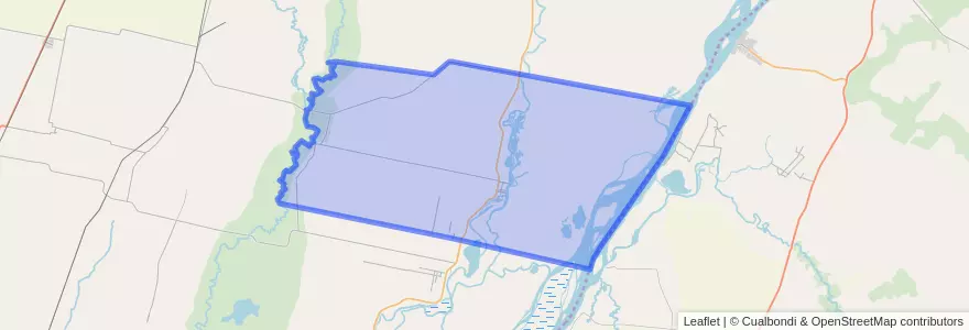 Mapa de ubicacion de Municipio de Helvecia.