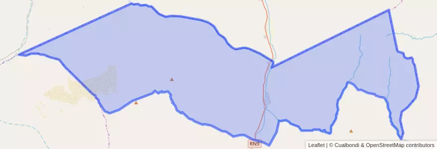Mapa de ubicacion de Municipio de Huacalera.