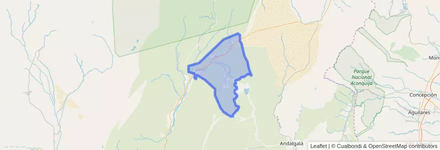 Mapa de ubicacion de Municipio de Hualfín.