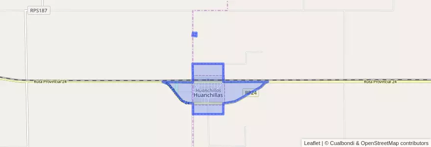 Mapa de ubicacion de Municipio de Huanchillas.