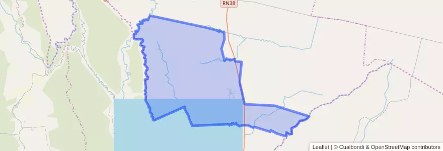Mapa de ubicacion de Municipio de Huasa Pampa.