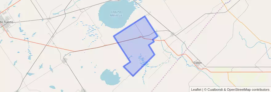 Mapa de ubicacion de Municipio de Hughes.