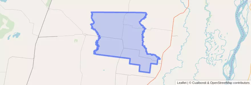 Mapa de ubicacion de Municipio de Ingeniero Chanourdie.