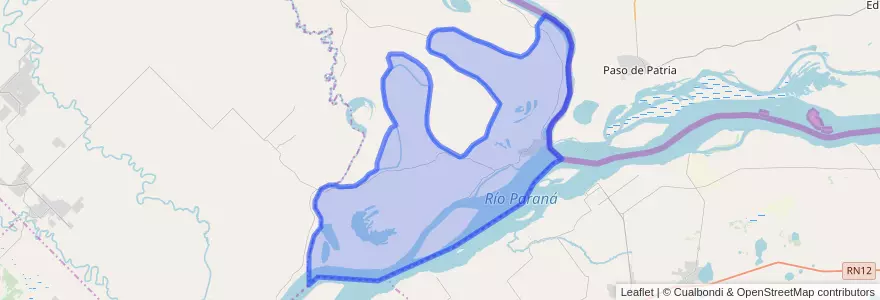 Mapa de ubicacion de Municipio de Isla del Cerrito.