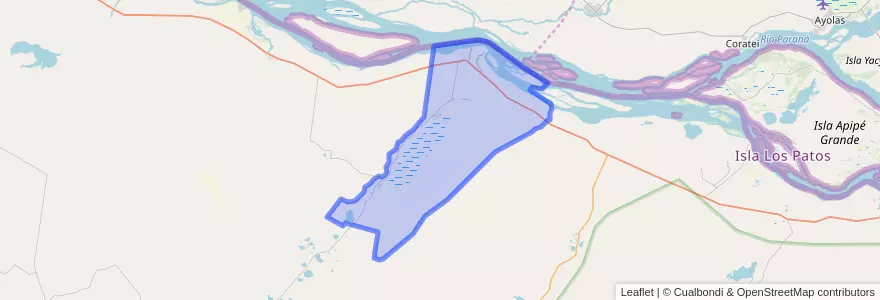 Mapa de ubicacion de Municipio de Itá Ibaté.