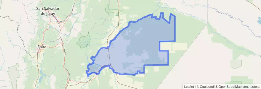 Mapa de ubicacion de Municipio de Joaquín V. González.