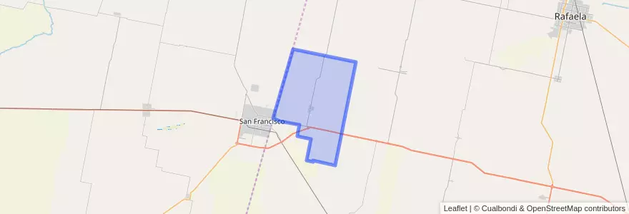 Mapa de ubicacion de Municipio de Josefina.