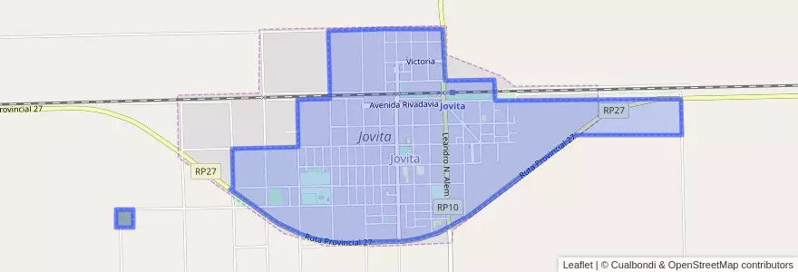 Mapa de ubicacion de Municipio de Jovita.