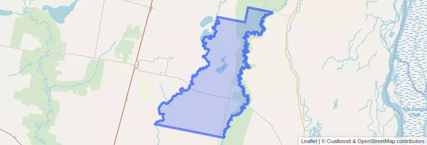Mapa de ubicacion de Municipio de La Brava.