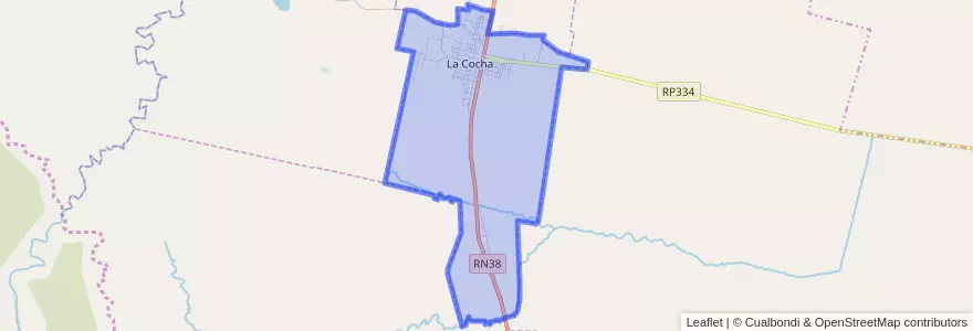 Mapa de ubicacion de Municipio de La Cocha.