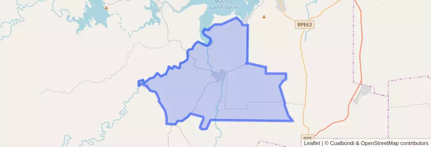 Mapa de ubicacion de Municipio de La Cruz.