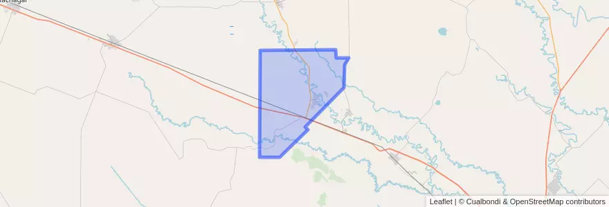 Mapa de ubicacion de Municipio de La Escondida.