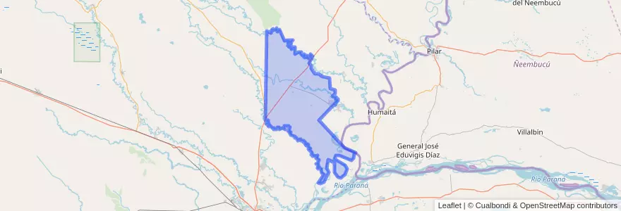 Mapa de ubicacion de Municipio de La Leonesa.