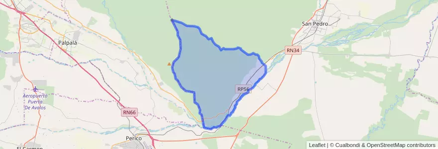 Mapa de ubicacion de Municipio de La Mendieta.