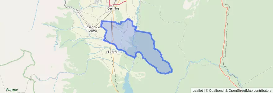 Mapa de ubicacion de Municipio de La Merced.