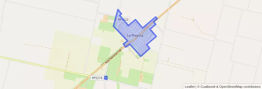 Mapa de ubicacion de Municipio de La Playosa.