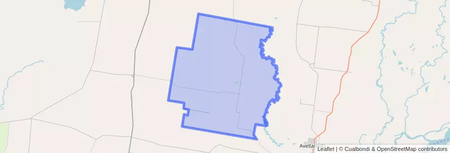 Mapa de ubicacion de Municipio de La Sarita.