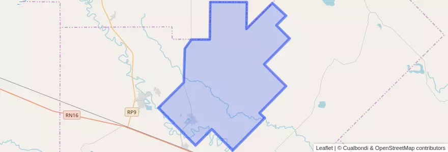 Mapa de ubicacion de Municipio de La Verde.