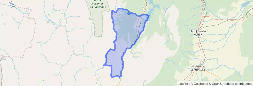 Mapa de ubicacion de Municipio de La Viña.