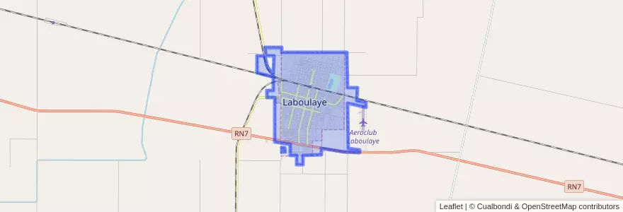 Mapa de ubicacion de Municipio de Laboulaye.
