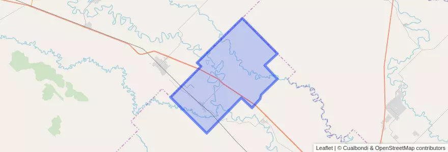 Mapa de ubicacion de Municipio de Laguna Blanca.
