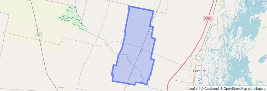 Mapa de ubicacion de Municipio de Larrechea.