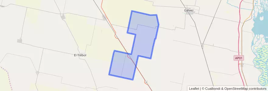 Mapa de ubicacion de Municipio de Las Bandurrias.