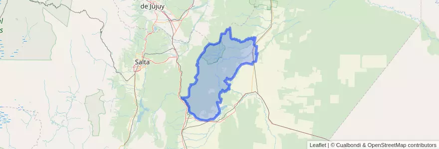Mapa de ubicacion de Municipio de Las Lajitas.