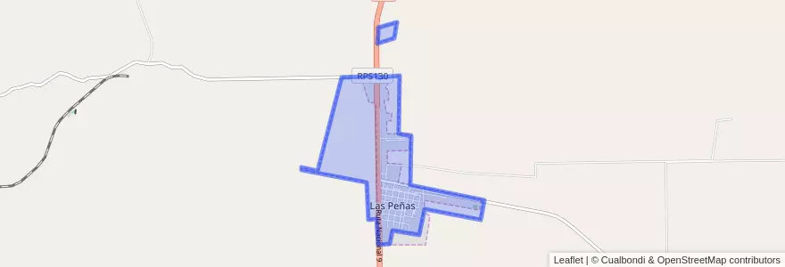 Mapa de ubicacion de Municipio de Las Peñas.