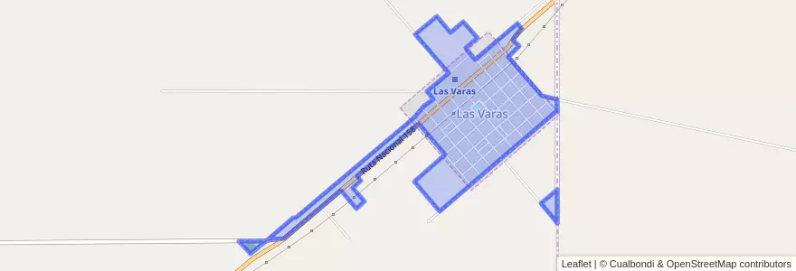 Mapa de ubicacion de Municipio de Las Varas.
