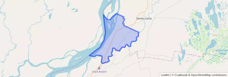 Mapa de ubicacion de Municipio de Lavalle.