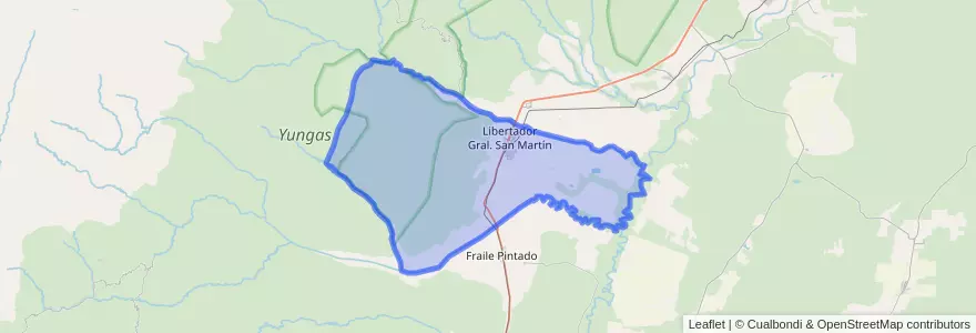 Mapa de ubicacion de Municipio de Libertador General San Martín.