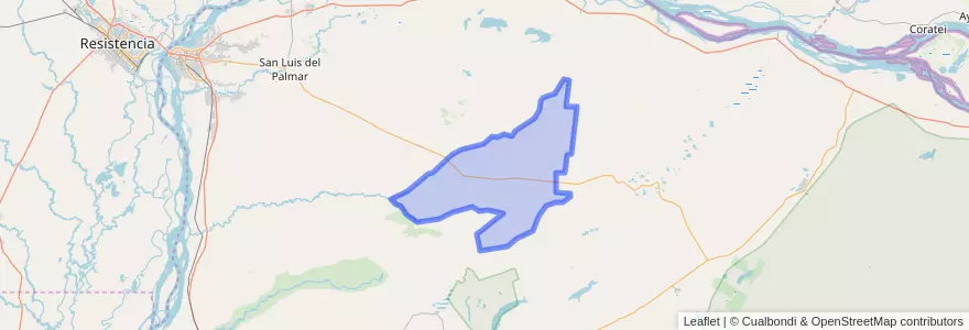 Mapa de ubicacion de Municipio de Lomas de Vallejos.