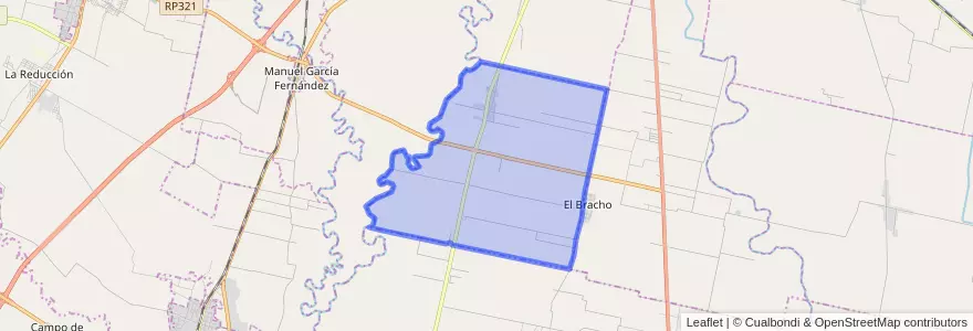 Mapa de ubicacion de Municipio de Los Bulacios y Los Villagras.
