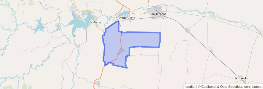 Mapa de ubicacion de Municipio de Los Cóndores.