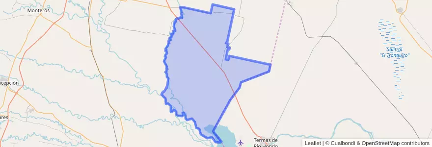 Mapa de ubicacion de Municipio de Los Puestos.