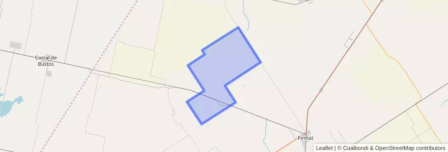 Mapa de ubicacion de Municipio de Los Quirquinchos.