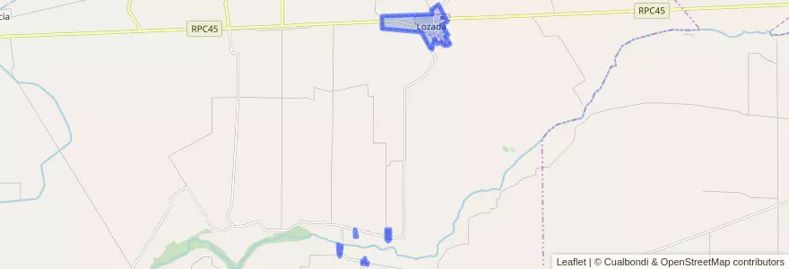 Mapa de ubicacion de Municipio de Lozada.